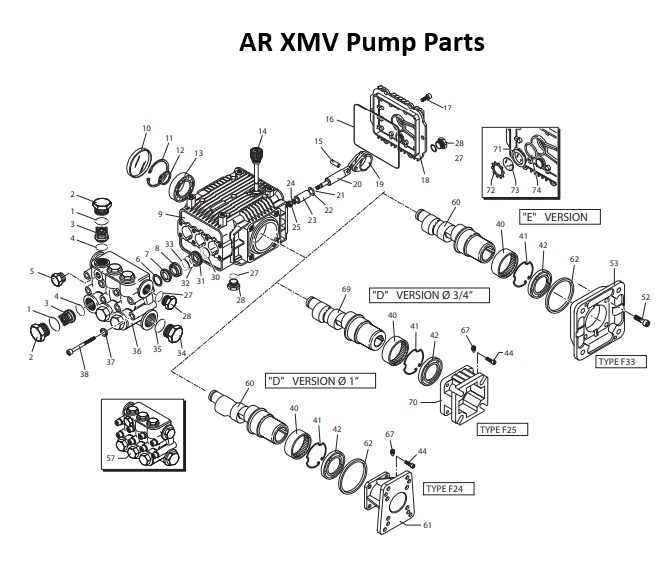 MH6750B pump repair kits